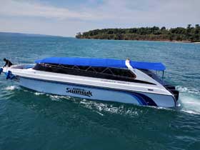 Suan Suk Speedboat for transfers from Trat to Koh Mak